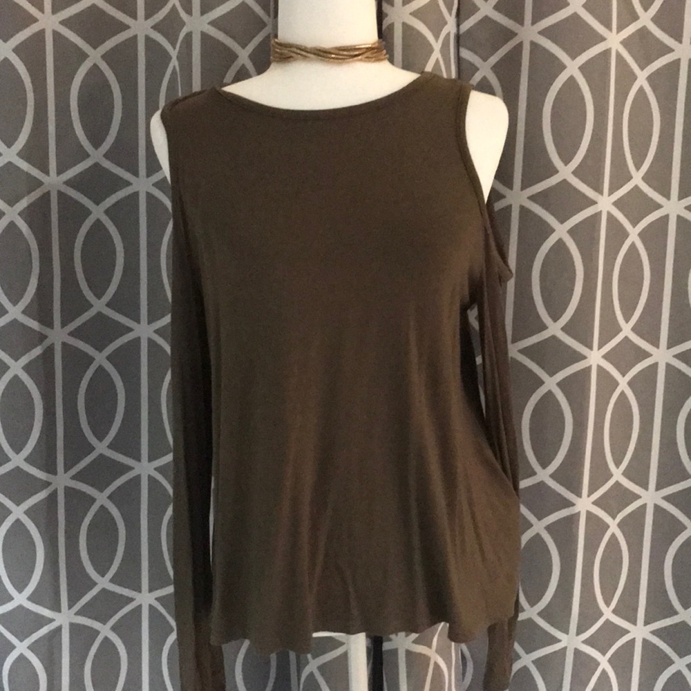 Open Back Cold Shoulder Tee